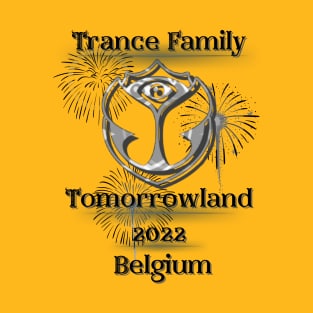 Trance Family.Tomorrowland 2022 Belgium.Black T-Shirt