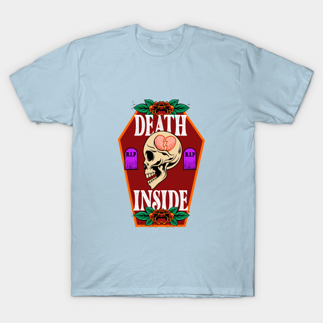 Disover Vintage Skull - Death Inside - Skulls - T-Shirt