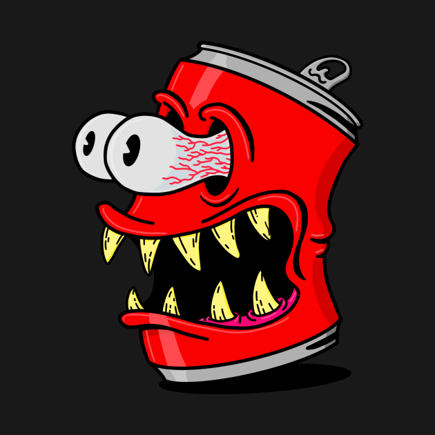 Soda Can monster by ogeraldinez