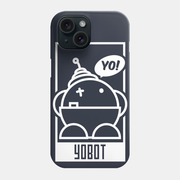 Yobot! Frame - White Ink Phone Case by Crossight_Overclothes