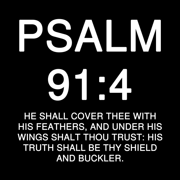 Psalm 91:4 King James Version by Holy Bible Verses