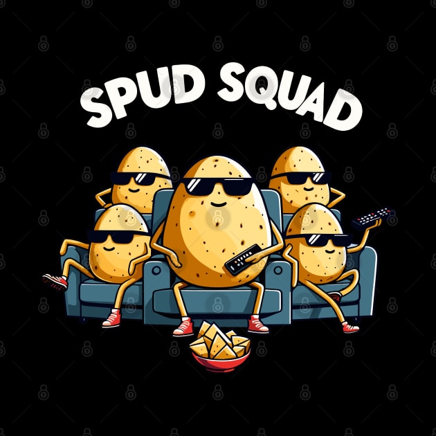 Spud Squad | Cute and cool potato friend squad | funny potato spuds by Nora Liak