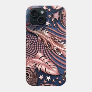 Other Worldly Designs- nebulas, stars, galaxies, planets with feathers Phone Case