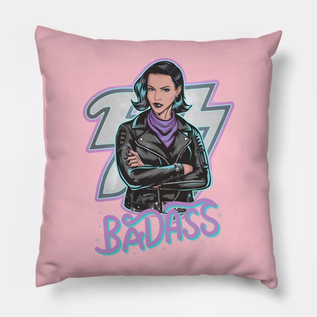 Beautiful Badass Pillow by Noshiyn