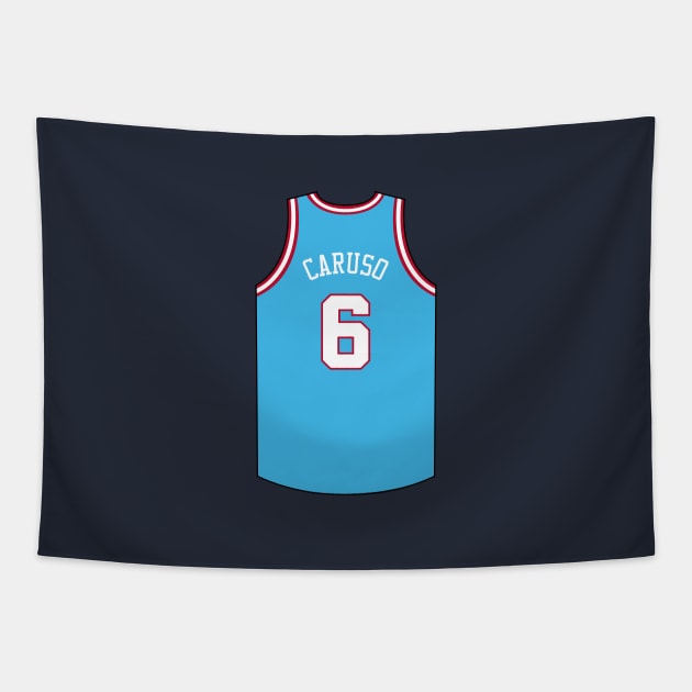 Alex Caruso Chicago Jersey Qiangy Tapestry by qiangdade