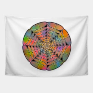 Sound Waves Mandala - Intricate Digital Illustration, Colorful Vibrant and Eye-catching Design, Perfect gift idea for printing on shirts, wall art, home decor, stationary, phone cases and more. Tapestry