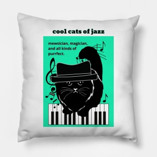 Cool Cats of Jazz Pillow