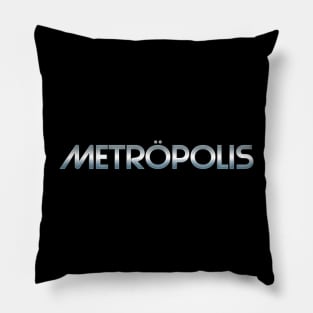 Metröpolis: Metallic Logo Pillow