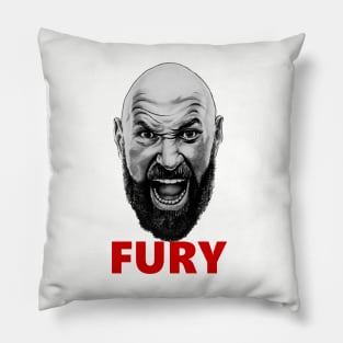 Tyson Fury illustration (Black and white) part of ICONS collection Pillow