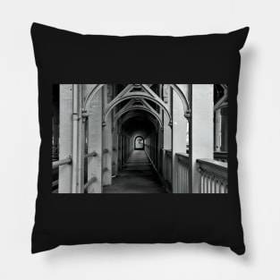 The High Level Bridge, Newcastle upon Tyne - Monochrome Pillow