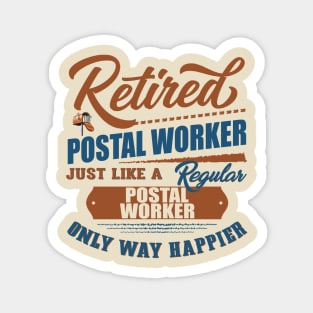 Retired Postal Worker Magnet