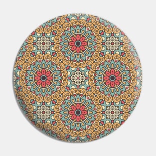 Ornamental floral mandala pattern #4 Pin