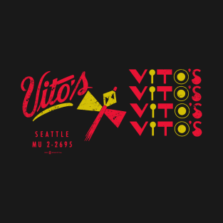 Retro Vintage Vito's Bar and Grill Seattle T-Shirt