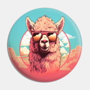 Vintage Trauma Llama Alpaca Pin