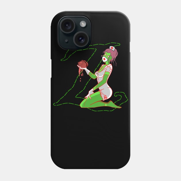 Hello Zombie Nurse Phone Case by Roxorsoxoff