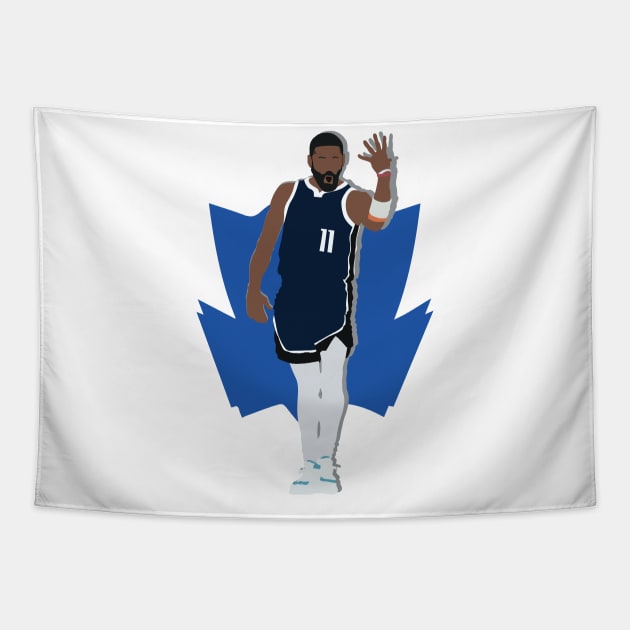 Kyrie Irving Left-handed Skyhook Dallas Mavericks Collage Tapestry by Jackshun