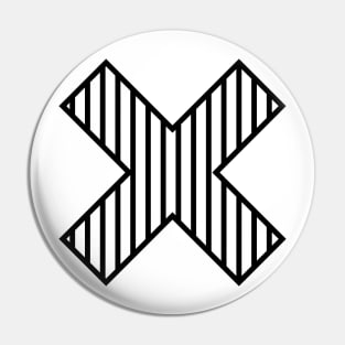 X marks the spot Pin