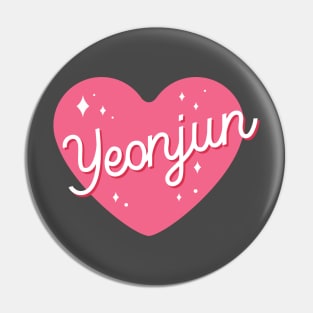 TXT Yeonjun name heart Pin