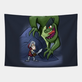 The Dragon and Little Knight Tapestry