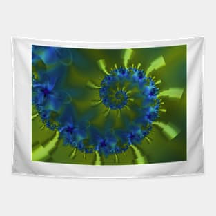 Delicate Blue Flowers Tapestry