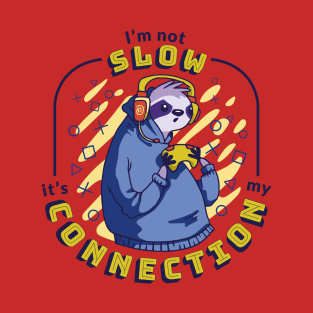 Sloth Gamer Design Idea Animal Gift T-Shirt