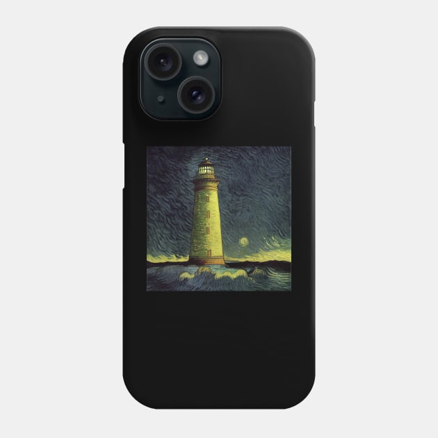 Lighthouse of Alexandria in Van Gogh's style Phone Case by Classical