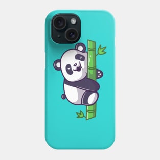 Cute Panda Sleeping On Bamboo Tree Cartoon Phone Case