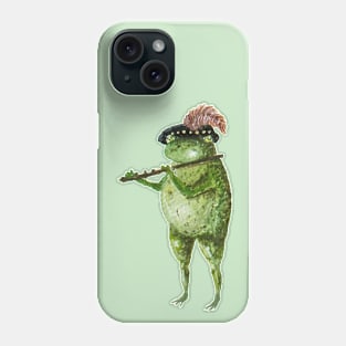 Flute Playing Frog Phone Case