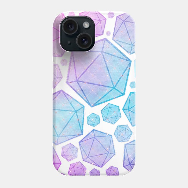 d20 Glow Phone Case by EmrysMartigan