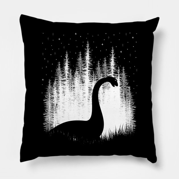 Loch Ness Monster Pillow by Tesszero