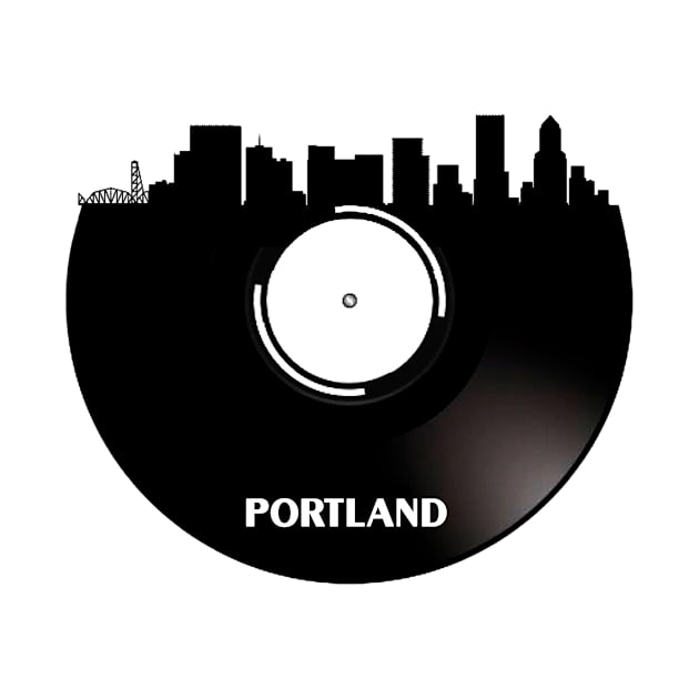 Portland, Oregon Vinyl by Ferrazi