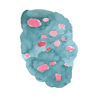 Teal and Pink Blotch T-Shirt