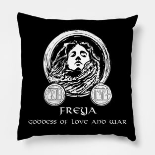 Freya - Viking Goddess Of Love And War Pillow