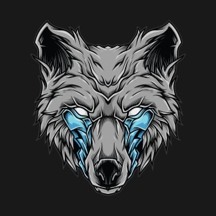 blue ornament wolves T-Shirt