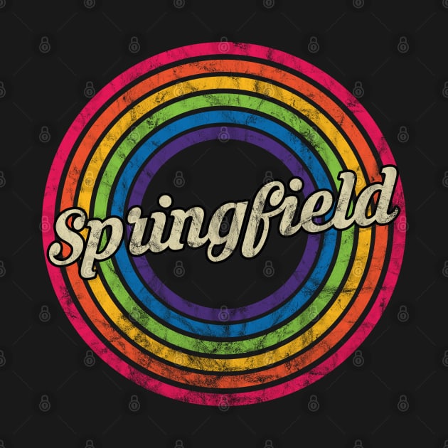 Springfield - Retro Rainbow Faded-Style by MaydenArt