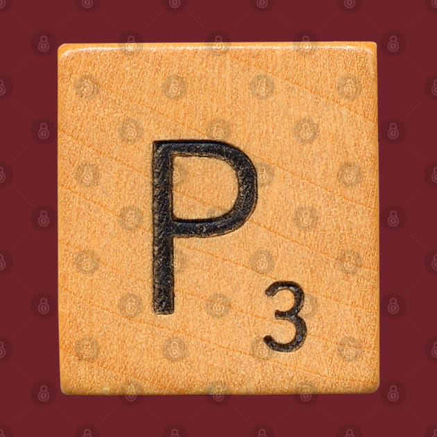 Scrabble Tile 'P' by RandomGoodness