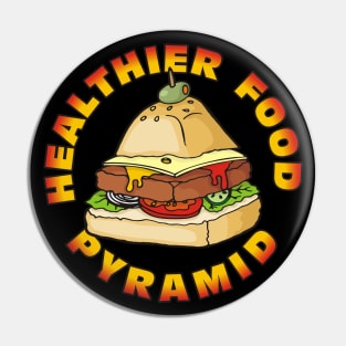 Healthier Food Pyramid Pin