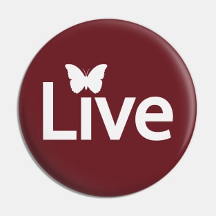 Live text design Pin