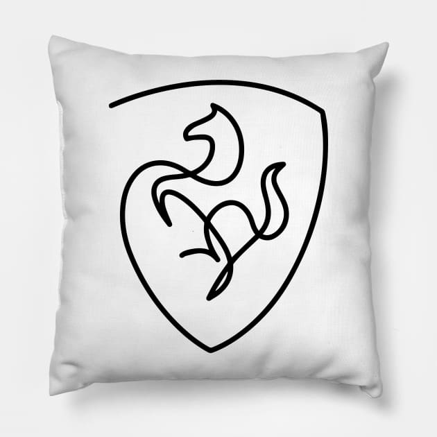 Ferrari Pillow by MokeyDesign