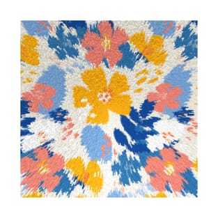 Carpet flowers pattern, nature Inspiral Carpets, painted colorful T-Shirt