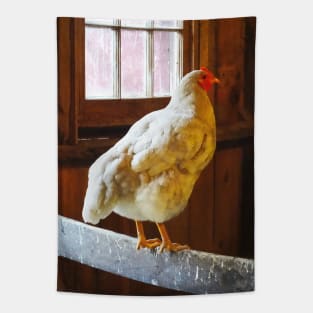 Chickens - Chicken in Barn Tapestry