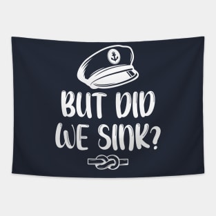 but did we sink sailor sailing boating Tapestry