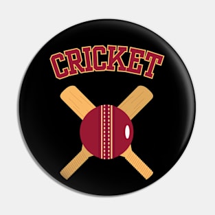 Retro Cricket Pin