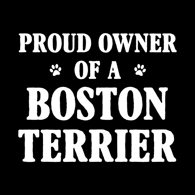 Proud Owner Of A Boston Terrier by Terryeare