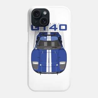 Ford GT40-dark blue Phone Case