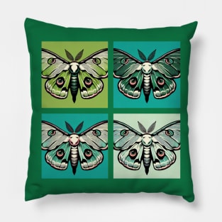 Pop Moth Art - Cool Insect Pillow