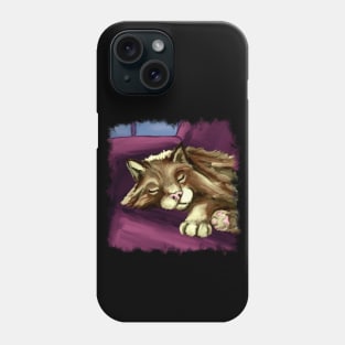 Sleeping cat Phone Case