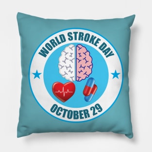 29 october Stroke Day for Awareness Pillow