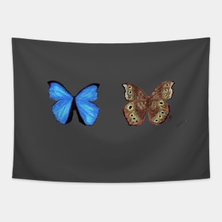 Blue Morpho Butterfly Tapestry