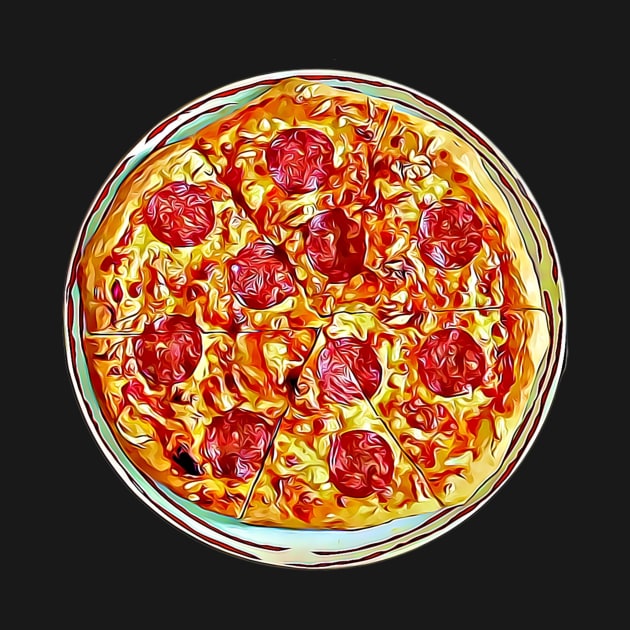 Pepperoni Pizza Pattern 1 by BubbleMench